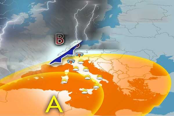 Previsione meteo weekend: il fronte instabile e l'alta pressione