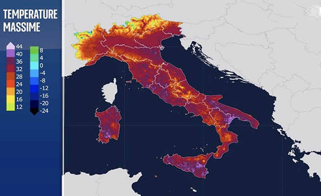 Previsioni meteo: caldo africano in arrivo, picchi oltre i 40°c, i dettagli