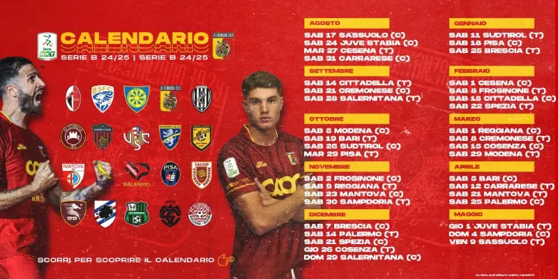 Catanzaro Calendario Serie B, il commento del Ds Polito e di Mister Caserta