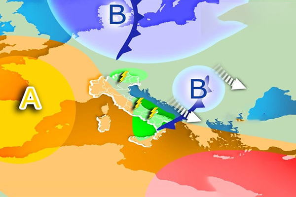 Previsione Meteo: settimana di sollievo - Venti freschi e acquazzoni attenuano l'ondata di caldo