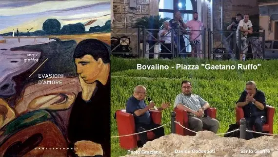 Bovalino-Cultura: presentato il libro di Santo Gioffrè “Evasioni d’amore”