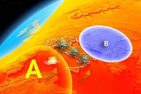 Previsione Meteo: weekend - rallenta la bolla africana, temporali e venti forti in arrivo