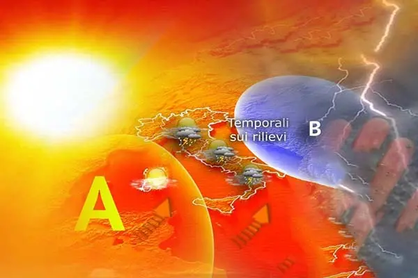 Previsione meteo: Weekend rovente con temporali e grandinate in agguato