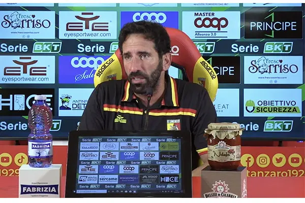 Catanzaro - Sassuolo: la soddisfazione di Mister Caserta nel Post-Gara (Video)