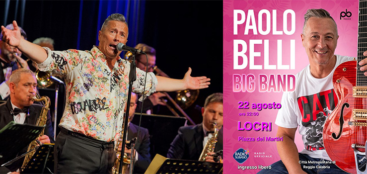 Paolo Belli & la sua Big Band stasera a Locri per l’Estate Metropolitana 2024