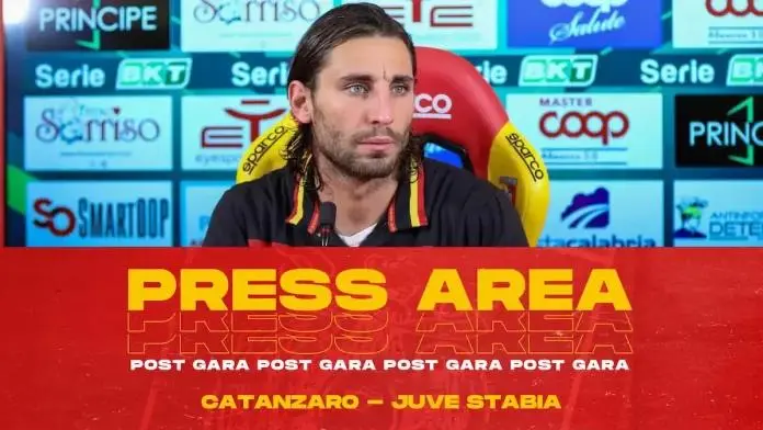 Catanzaro calcio, le dichiarazioni di Pittarello nel post gara con la Juve Stabia (VIDEO)