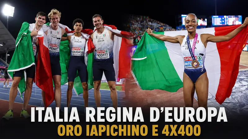 Italia regina d’Europa a Birmingham con gli ori di Iapichino e della 4x400