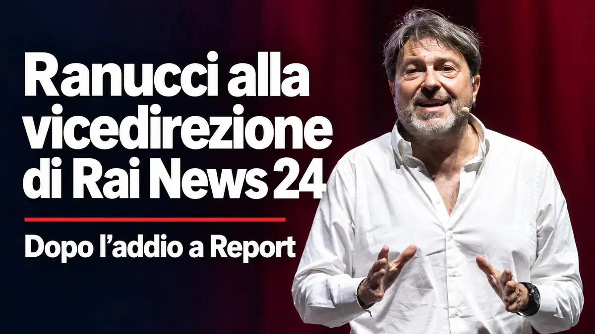 Ranucci alla vicedirezione di Rai News 24 dopo l'addio a Report
