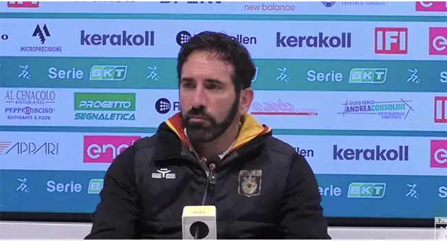 Modena-Catanzaro 2-1, Fabio Caserta: "Ritmi bassi e due ingenuità ci sono costati la partita" (Video)
