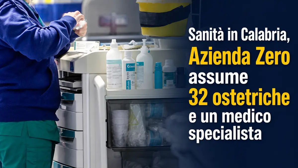 Sanità in Calabria, Azienda Zero assume 32 ostetriche e un medico specialista