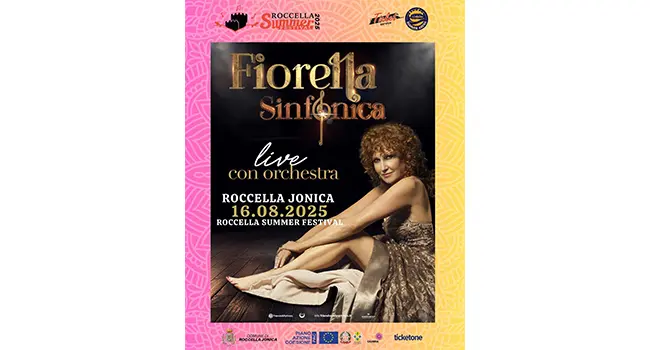 Roccella Summer Festival 2025, il 16 agosto al Teatro al Castello Fiorella Mannoia accompagnata dalla Orchestra Sinfonica Mercadante