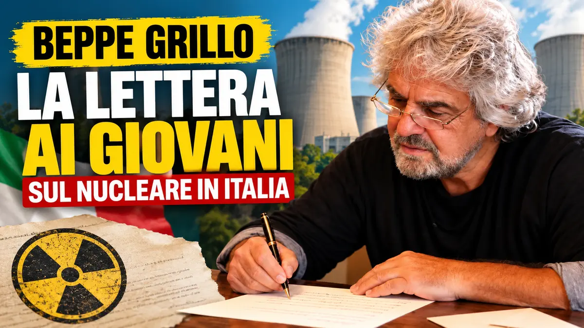Beppe Grillo attacca il ritorno al nucleare in Italia e scrive ai giovani: «Tra sette anni ne riparliamo»
