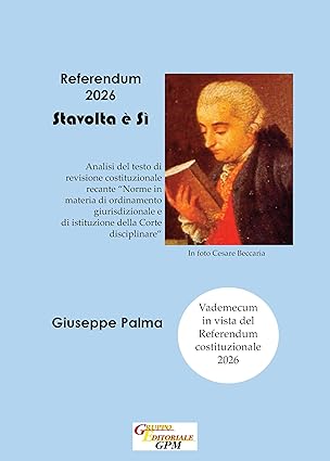 Referendum confermativo 2026: l'eBook di Giuseppe Palma ne spiega i contenuti 