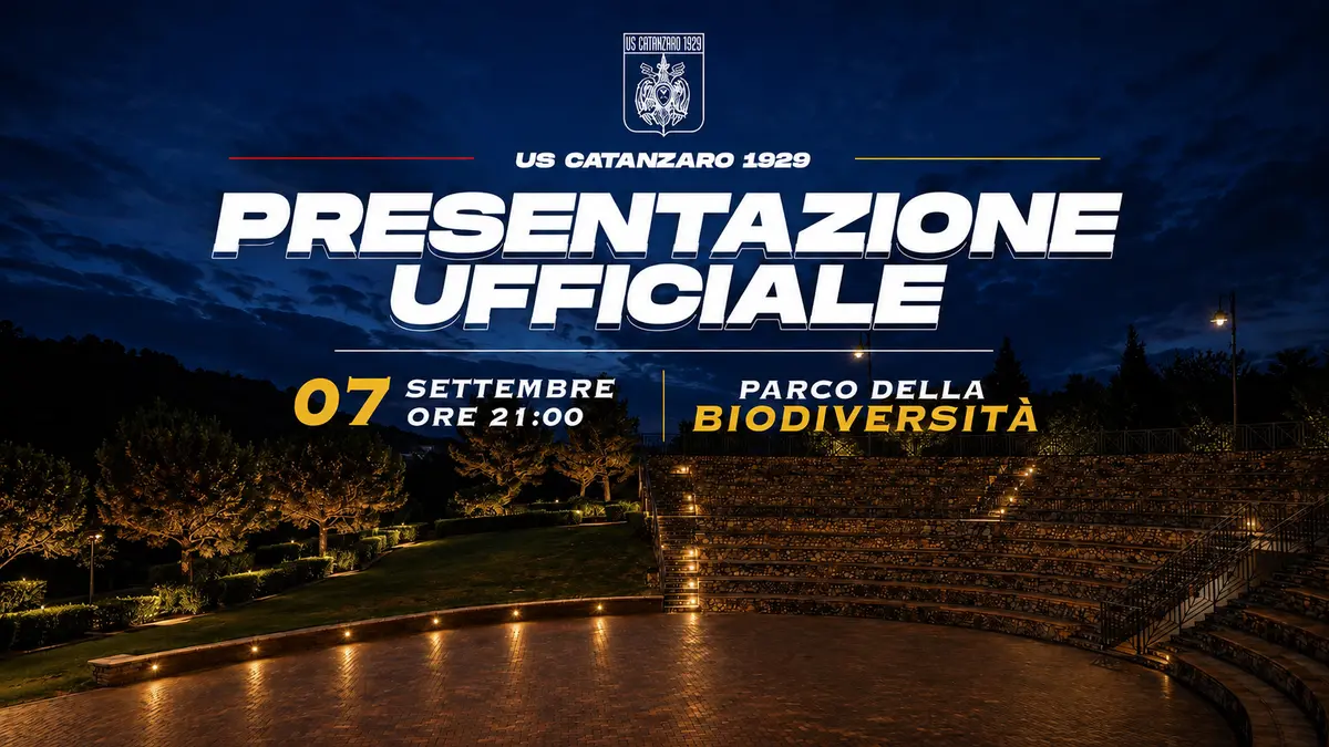 Catanzaro, grande festa con i tifosi il 7 settembre al Parco della Biodiversità