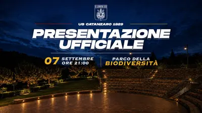 Catanzaro, presentazione della squadra: grande festa con i tifosi il 7 settembre al Parco della Biodiversità