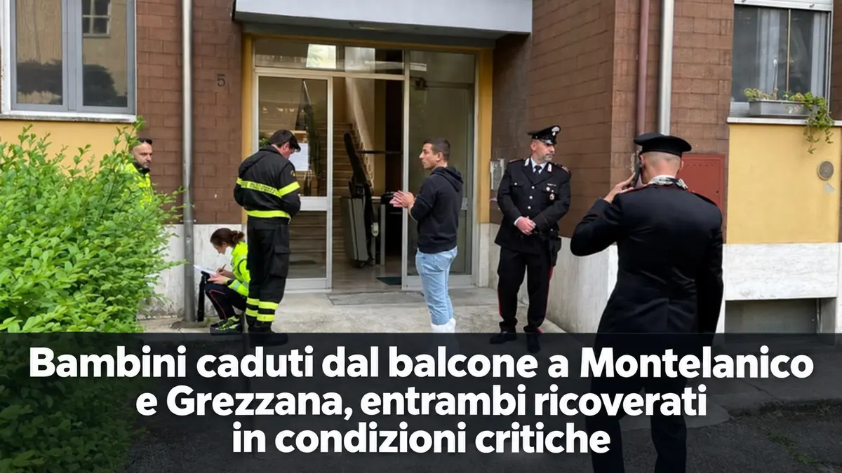 Due bambini precipitano dal balcone: gravissimi a Roma e nel Veronese