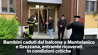 Due bambini precipitano dal balcone: gravissimi a Roma e nel Veronese