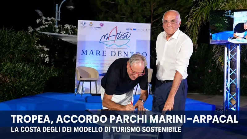 Tropea laboratorio del turismo sostenibile accordo tra Parchi Marini e Arpacal per tutelare la Costa degli Dei
