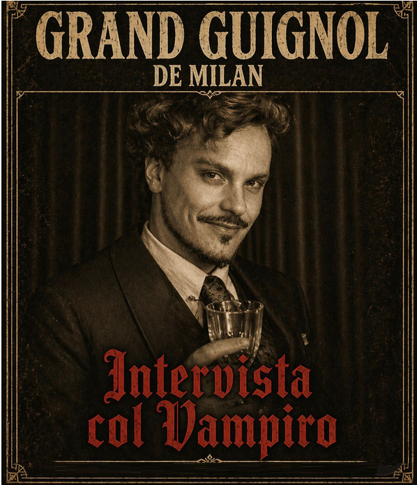 Domenica a Roma intervista al Teatro Torpignattara con il Vampiro