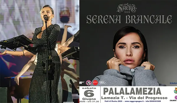 Cresce l’attesa per il concerto di Serena Brancale del 6 giugno al PalaLamezia,  il primo concerto nel nuovo palasport di Lamezia Terme