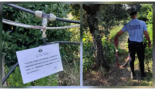  Catanzaro, stretta sugli allacci abusivi alla rete idrica: 16 sequestri della Polizia Locale