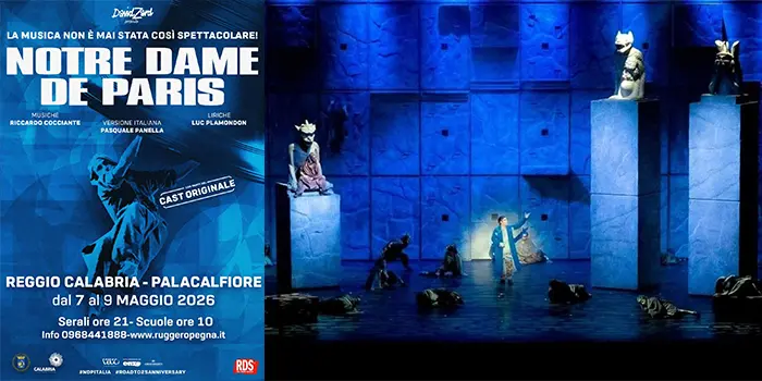 Novemila biglietti già venduti per il colossal Notre Dame de Paris dal 7 al 9 maggio al PalaCalafiore di Reggio 