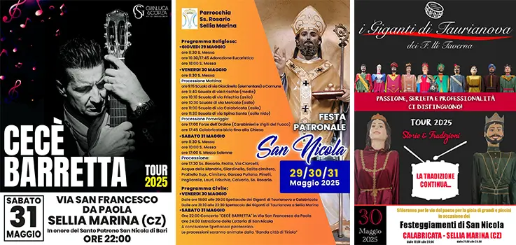 Sellia Marina (CZ) si prepara alla Festa Patronale di San Nicola