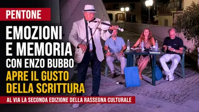 Pentone, emozioni e memoria con Enzo Bubbo apre Il gusto della scrittura