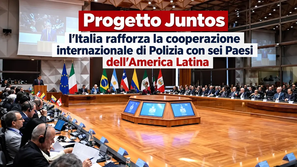 Progetto Juntos: l'Italia rafforza la cooperazione internazionale di Polizia con sei Paesi dell'America Latina