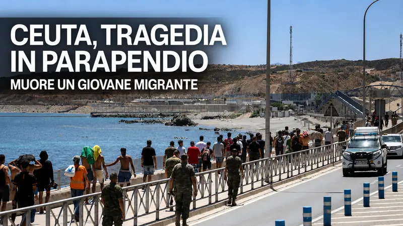 Ceuta, tragedia durante un tentativo di ingresso in parapendio: muore un giovane migrante