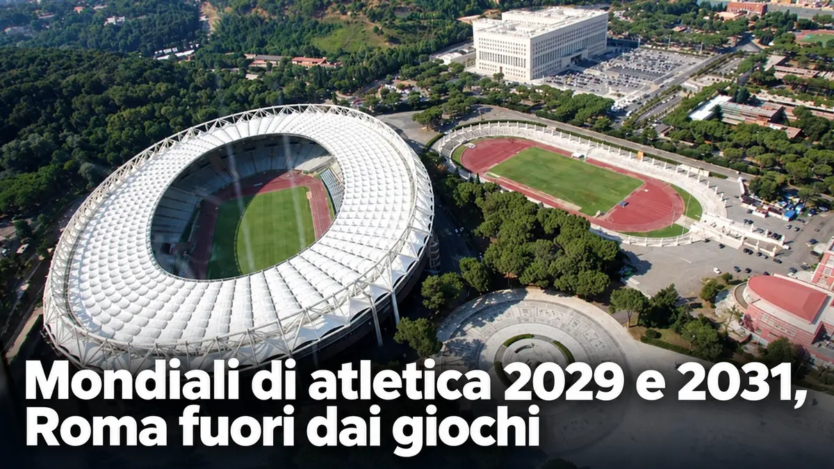Mondiali di atletica 2029 e 2031, Roma fuori dai giochi
