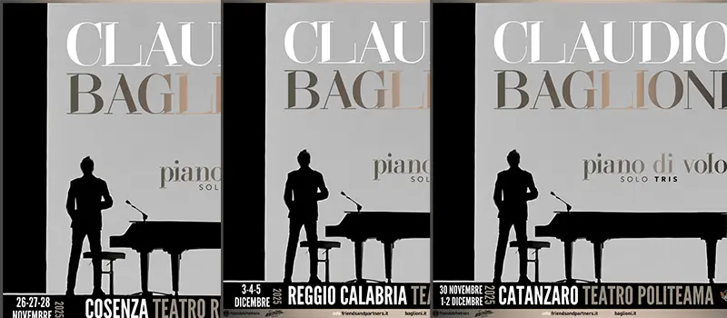 Claudio Baglioni Live: Piano di Volo 2025 in Calabria – Cosenza, Catanzaro e Regio Calabria - I dettagli