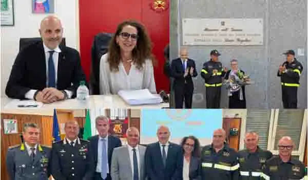 Visita istituzionale dei Sottosegretari Prisco e Ferro ai Comandi dei Vigili del Fuoco della Calabria