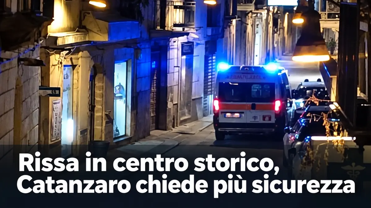 Dopo la rissa, il consigliere Catanzaro chiede un tavolo permanente sulla sicurezza del centro storico