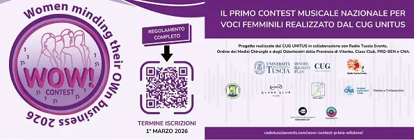 Al via “WOW!”, contest musicale nazionale dedicato alle donne dall’Università di Viterbo 
