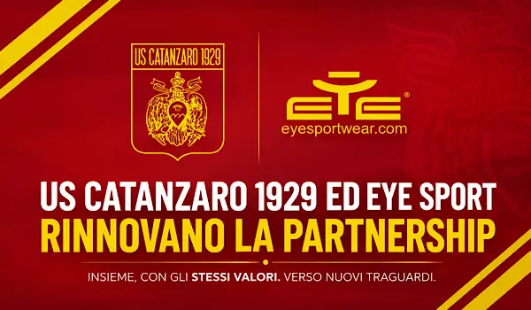 US Catanzaro 1929 ed Eye Sport rinnovano la partnership