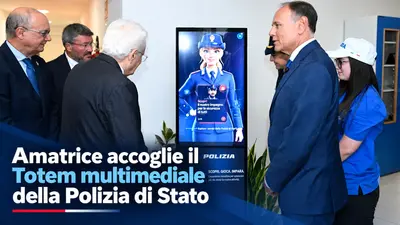 Amatrice accoglie il Totem multimediale della Polizia di Stato per l'educazione degli studenti