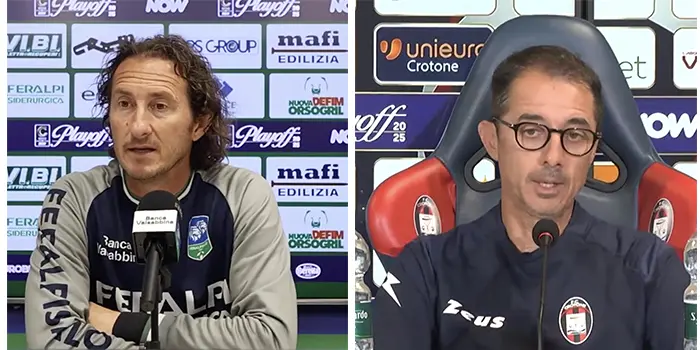 Feralpisalò-Crotone, ritorno dei playoff: Diana carica i suoi, Longo predica equilibrio. Le parole dei mister alla vigilia (Video)