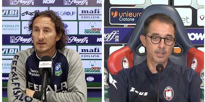 Feralpisalò-Crotone, ritorno dei playoff: Diana carica i suoi, Longo predica equilibrio. Le parole dei mister alla vigilia (Video)