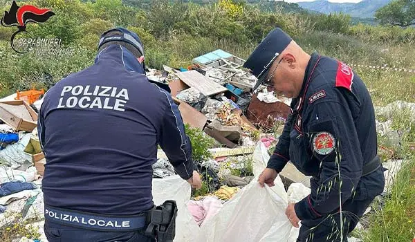 Orsomarso, abbandona rifiuti e si dà alla fuga. Individuato e bloccato dai militari.