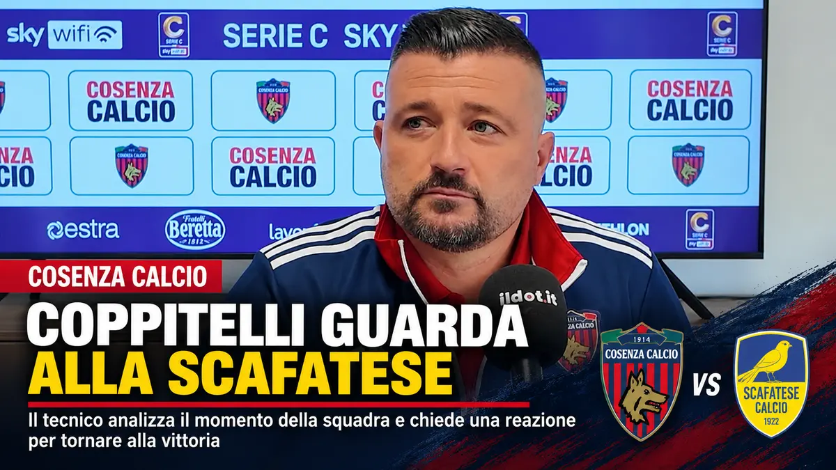 Cosenza, Coppitelli guarda alla Scafatese e indica la strada per uscire dal momento difficile