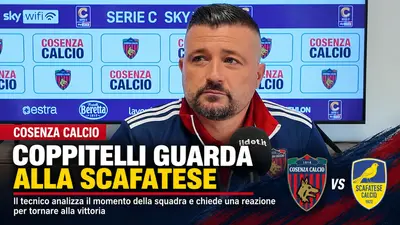 Cosenza, Coppitelli guarda alla Scafatese e indica la strada per uscire dal momento difficile