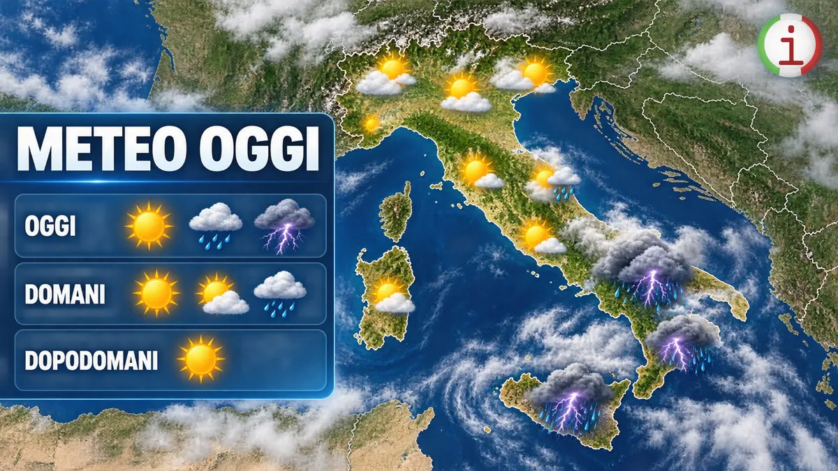 Meteo Italia, dal maltempo al Sud al ritorno dell’anticiclone nel weekend