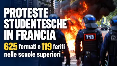 Proteste studentesche in Francia: 625 fermati e 119 feriti nelle scuole superiori