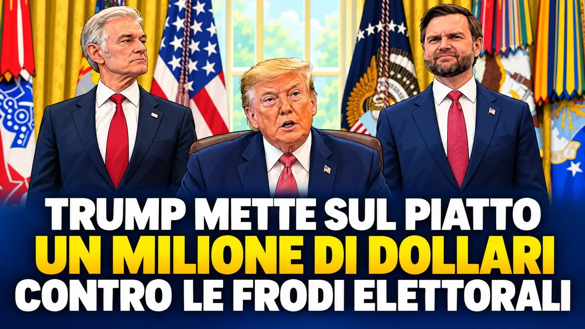 Trump mette sul piatto un milione di dollari contro le frodi elettorali