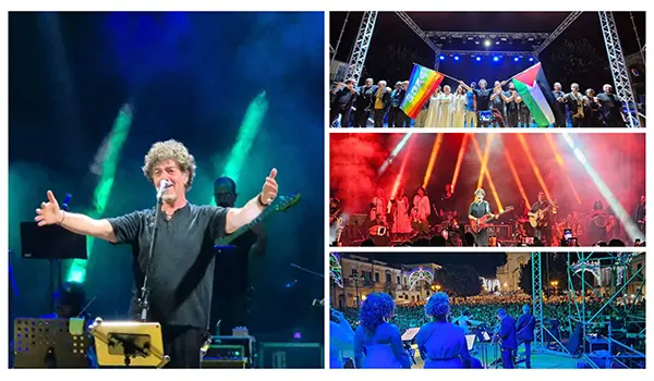 In 10.000 per Max Gazze’ con la Calabria Orchestra ad oppido mamertina (RC), sul palco arriva anche la banda