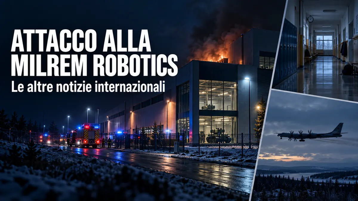 Attacco alla Milrem Robotics e altre notizie internazionali