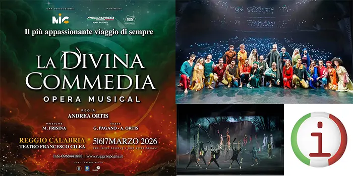 La Divina Commedia Opera Musical accende la stagione dei grandi eventi in Calabria. In 5000 pronti ad invadere il Teatro Cilea di Reggio per lo straordinario spettacolo