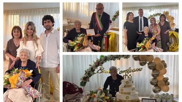 Borda festeggia un secolo di vita: i 100 anni della signora Rosa