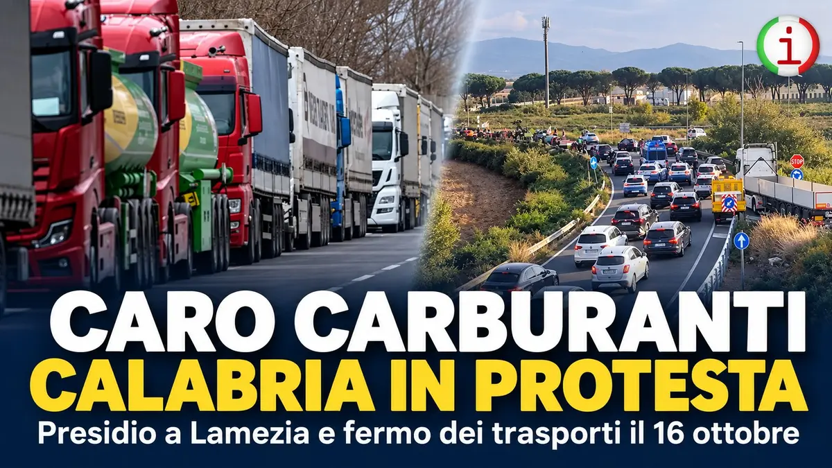 Caro carburanti in Calabria proteste a Lamezia e autotrasporto verso il fermo del 16 ottobre